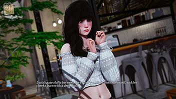 eternum 212 has mature anime teen with huge tits in hentai outfit