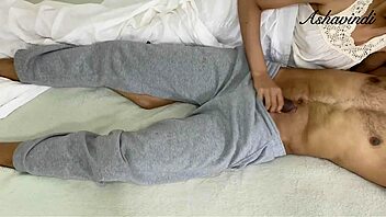 Hot Desi wife begs for morning sex, but husband just sleeps