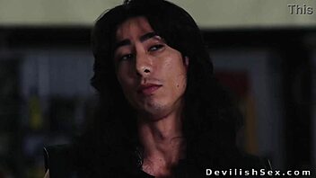 Japanese Hardcore Blowjob and Intense Fuck in Warehouse Action