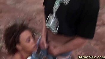 skinny african milf outdoor fucked