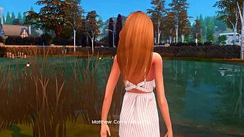 Naughty picnic date in 3d hentai