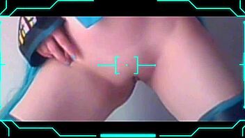 Girl In Miku Cosplay Ready For Fun!