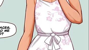 Chico femboy gay gets fucked by his boyfriend in a comic style