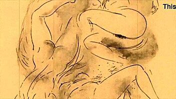 Vintage Erotic Drawings Of Antique Anime Hentai Scenes