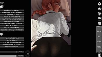 Makima In Doggy Style With Dirty Talk - Hentai Game