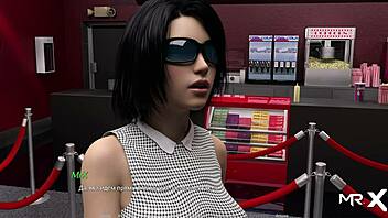 Caressing my cute babe on the sofa feels unreal