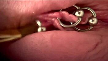 Extreme Close-Up of German Milf Rubbing Pierced Clit to Huge Orgasm