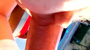 Yard work turns into cock sucking in the garden