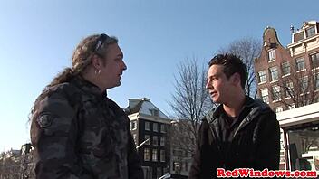 Deepthroating Dutch Hooker Gets Jizzed in Wild Action!