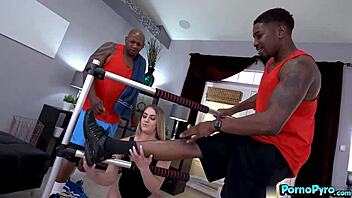 Kenzie Madison has interracial threeway 😈