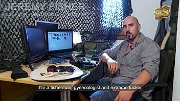 Discovery channel parody featuring river adventures with two characters and cops