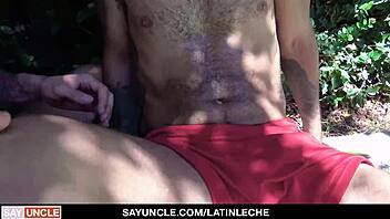 i’m overwhelmed watching latino cuties with tattoos bang poolside. first-time group heat feels so raw.