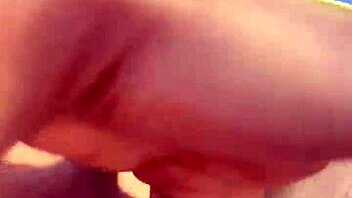 that gorgeous prostitute gets cum on her pussy outdoors