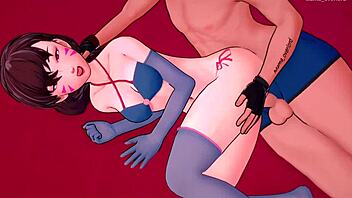 Dva in Bikini and Socks Ready for Hotel Love Action