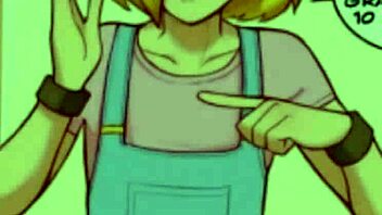 Chico femboy gay gets fucked by his boyfriend in a comic style