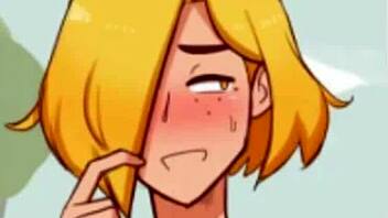 Chico femboy gay gets fucked by his boyfriend in a comic style