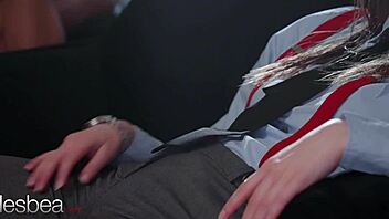 lesbea mia trejsi and big tits swedish babe dominant lesbian strapon orgasm