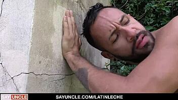 i’m overwhelmed watching latino cuties with tattoos bang poolside. first-time group heat feels so raw.