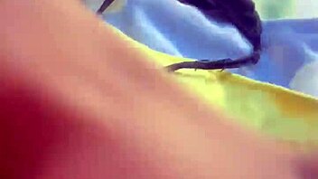 that gorgeous prostitute gets cum on her pussy outdoors