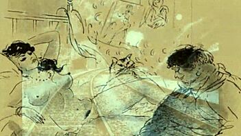 Vintage Erotic Drawings Of Antique Anime Hentai Scenes