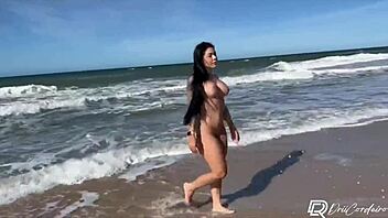 a latina babe met a guy on the beach and had raw outdoor sex without a condom in amateur video.