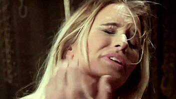 clamped blonde slave forced to ride sybian hard! 😱