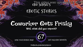 Coworker Masturbates to Orgasm in POV Reality Video