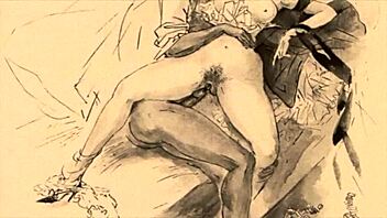 Vintage Erotic Drawings Of Antique Anime Hentai Scenes
