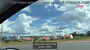 we fucked in the street with cars watching, he came inside my pussy