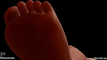 3D animated porn with foot fetish elements