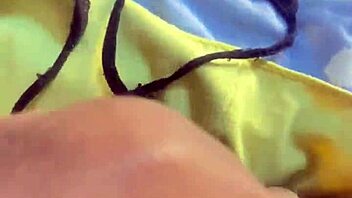 that gorgeous prostitute gets cum on her pussy outdoors