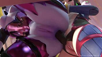 i watched d va mercy and widowmaker do lesbian deflowering