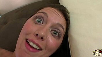 before anal, angelica lane deepthroats with joy while fingering her tight butt