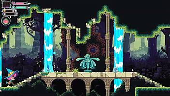 FLIP WITCH PIXEL HENTAI GAME EP 2 HUGE SEXTOY FOR BIG MONSTER GIRL