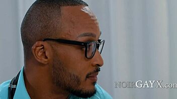 French Woman Seduces Black Doctor with Piercing and Monster Cock in Doggy Style