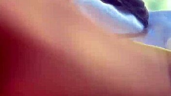 that gorgeous prostitute gets cum on her pussy outdoors