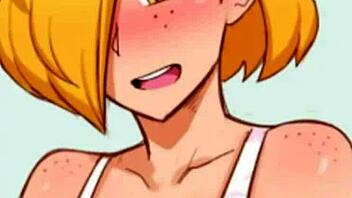 Chico femboy gay gets fucked by his boyfriend in a comic style