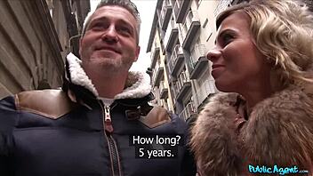 Public Agent Convinces Worldclass Wifey to Fuck Stranger Outdoors