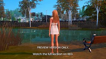 Naughty picnic date in 3d hentai