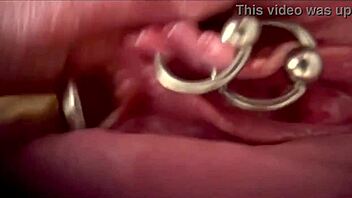 Extreme Close-Up of German Milf Rubbing Pierced Clit to Huge Orgasm