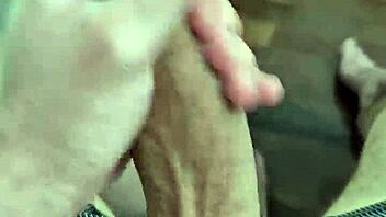 Big penis cums nicely in homemade bisexual scene