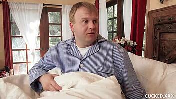 Black hair babe cucks her husband with deepthroating and riding