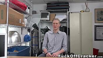 Oh wow, cute cracker's pink ass gets dicked by fat black cock!