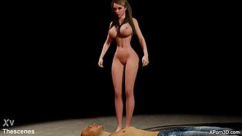 3D animated porn with foot fetish elements