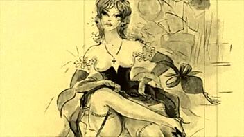 Vintage Erotic Drawings Of Antique Anime Hentai Scenes