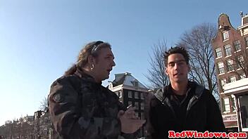 Deepthroating Dutch Hooker Gets Jizzed in Wild Action!