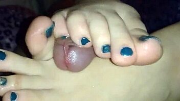 my ex girlfriend gives a barefoot footjob