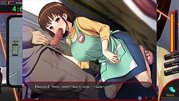 Cartoon porn with a MILF getting a train of cocks in her mouth