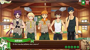 i'm relaxing with natsumi in game friends camp episode 28, russian voice acting adds heat