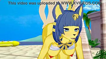 Ankha Gets Fucked! On The Beach!